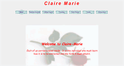 Desktop Screenshot of claire-marie.net