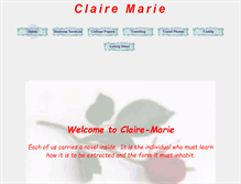 Tablet Screenshot of claire-marie.net